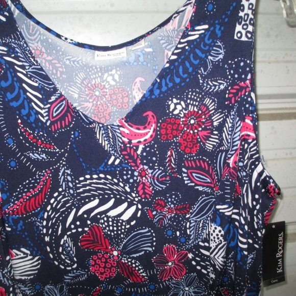 NEW 1X Plus Size American print Beautiful womens dress - Picture 4 of 5